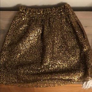 Rare jcrew sequin skirt sz 0